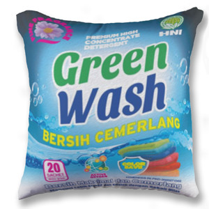 Bantal Green Wash 1 sisi