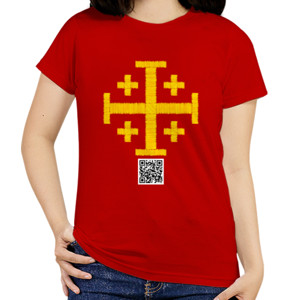 Kaos Wanita JERUSALEM CROSS