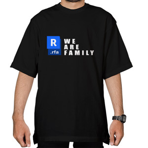Kaos Oversize We Are Family - Revit Rfa - Text Putih