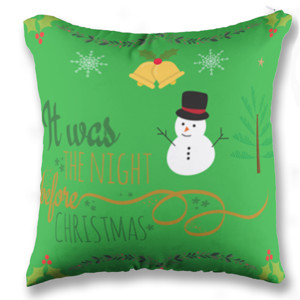 Bantal Sofa Natal Merry Christmas Hijau - Customic47