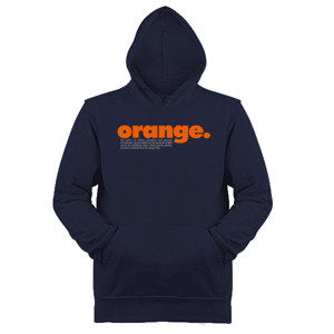 Jaket Hoodie Orange 2