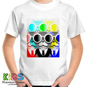 Kaos GLITCH MOSAIC YOCTERO DOG TSHIRT OCTERSON