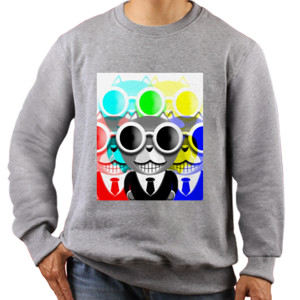 Jaket Sweater GLITCH MOSAIC YOCTERO DOG TSHIRT OCTERSON