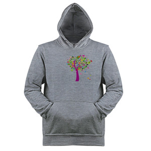 Jaket Hoodie Colorful Tree