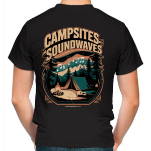 Kaos Streetwear Camping Musik Campsites & Soundwaves