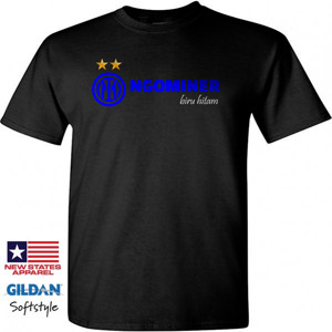 Kaos Ngominer biru hitam
