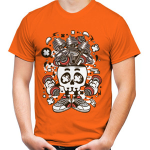 Kaos Barbell Skull Head