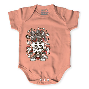 Baby Jumper Barbell Skull Head