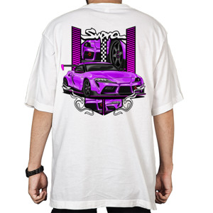 Kaos Oversize kaos ilustrasi mobil keren