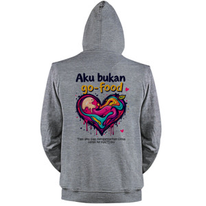 Jaket Hoodie Aku Bukan Go Food