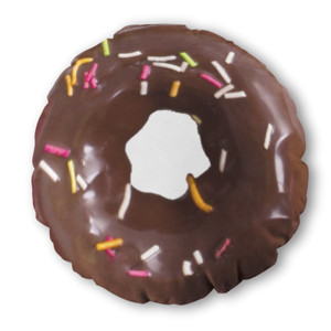 Bantal Bulat Donat Coklat Meses Gurih