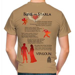 Kaos Surat Cinta untuk STARLA -Virgoun