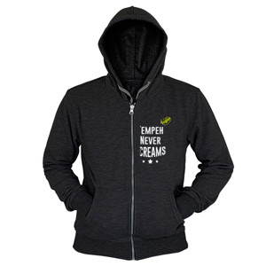 Hoodie Zipper Kaos Vegan - Tempeh Never Screams