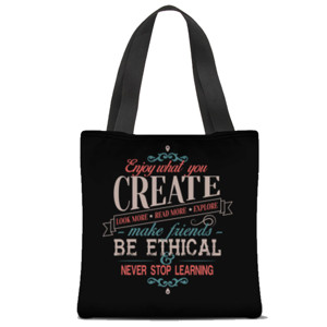 Tas Tote Fullprint Enjoy What You Create