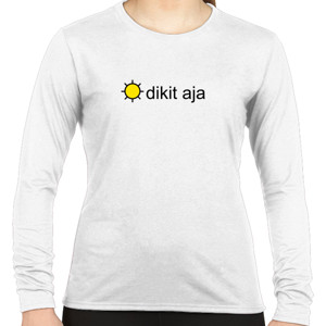 Kaos Kaos Wanita Sun Dikit  Lengan Panjang by Co_mbro 