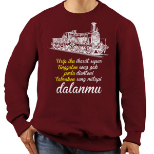 Jaket Sweater Bijak Jawa | URIP IKU IBARAT SEPUR (JAH-004)