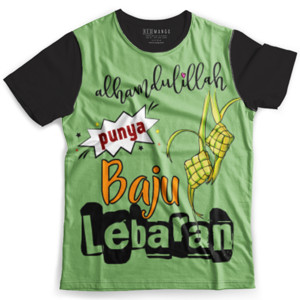 Kaos Fullprint Baju Baru Lebaran
