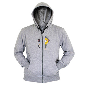 Hoodie Zipper KAOS KITD