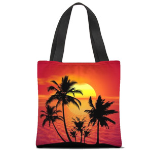Tas Tote Fullprint Sunset