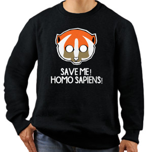 Jaket Sweater Save Homo Sapiens Clear white font