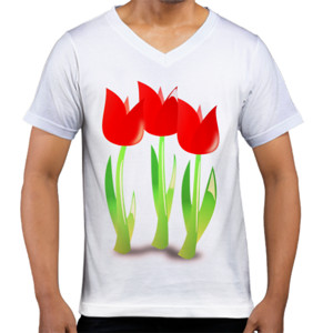 Kaos  Sweet Elegant Tulips - Kaos Tulip Elegan Cantik