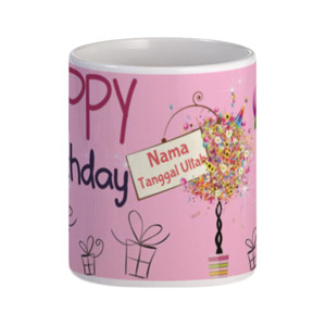 Mug Birthday Pink