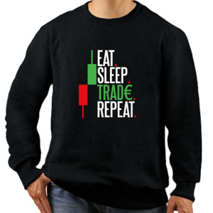 Jaket Sweater KAOS FOREX EAT SLEEP TRADE FOREX REPEAT