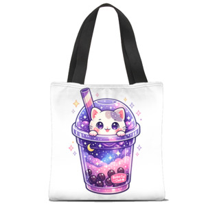 Tas Tote Fullprint GALAXY BOBA CAT