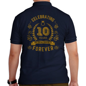 Kaos Polo Celebrating 10 Years Wedding Anniversary