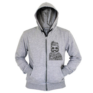 Hoodie Zipper Cukup Hitam manis dan kumi