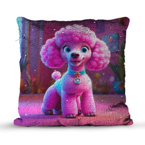 Bantal Ajaib Puppy pink cartoon