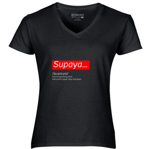 Kaos Kaos Typografi Supaya