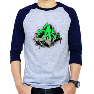 Kaos Raglan GRAFFITI LATTER A