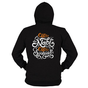 Hoodie Zipper Cinta Nabi Cinta Syariah