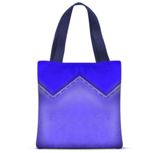 Tas Tote Fullprint Desain kulit biru