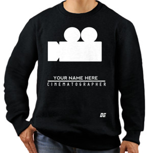 Jaket Sweater Cinematographer's Camera White Edition