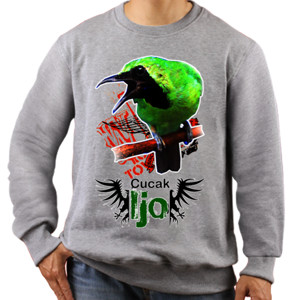 Jaket Sweater Burung Cucak Ijo