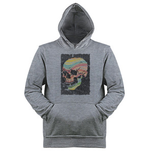Jaket Hoodie SKULL IN RAINBOW