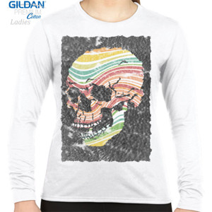 Kaos SKULL IN RAINBOW