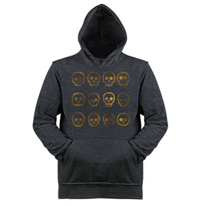 Jaket Hoodie Emotiskull Gold