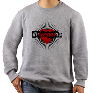 Jaket Sweater Indonesia Love