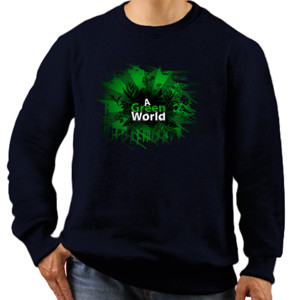 Jaket Sweater A GREEN WORLD GREENPEACE