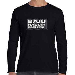 Kaos kaos lengan panjang cowok gambar tulisan custom