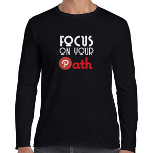 Kaos kaos lengan panjang pria gambar tulisan custom