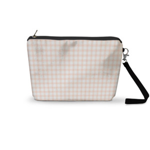 Pouch Trapesium Momo Gingham Pouch