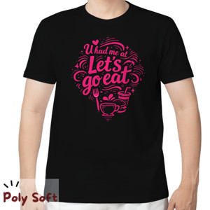 Kaos Valentine Love Food Typography