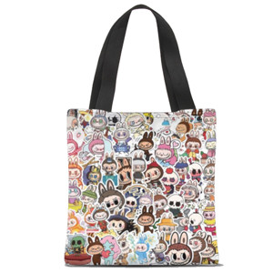 Tas Tote Fullprint Labubu goes to campuss