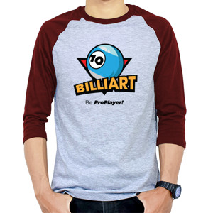 Kaos Raglan Be Pro 10ball | billiArt | 3/4 Shirt
