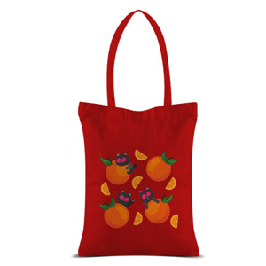 Tas Tote Kitty Fruit - Orange
