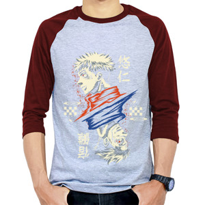 Kaos Raglan Yuji Itadori X Sukuna  